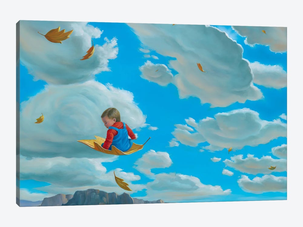 Floating Boy by Charles Lynn Bragg 1-piece Canvas Art Print