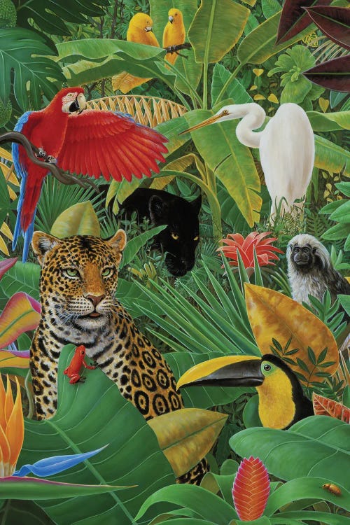 Jungle Story by Charles Lynn Bragg wall art