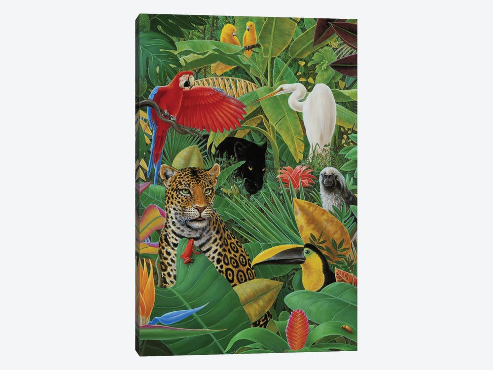 Jungle Story by Charles Lynn Bragg 1-piece Canvas Wall Art