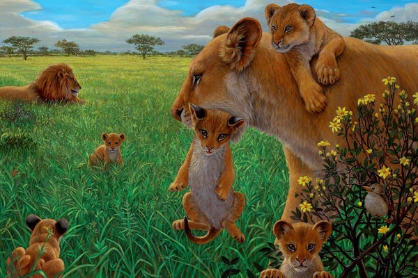 Charles Lynn Bragg: Lion Pride by Charles Lynn Bragg