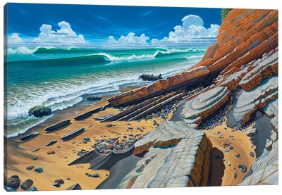 Refugio Beach Canvas Art Print - Charles Lynn Bragg