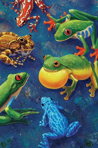 Charles Lynn Bragg: Six Frogs by Charles Lynn Bragg