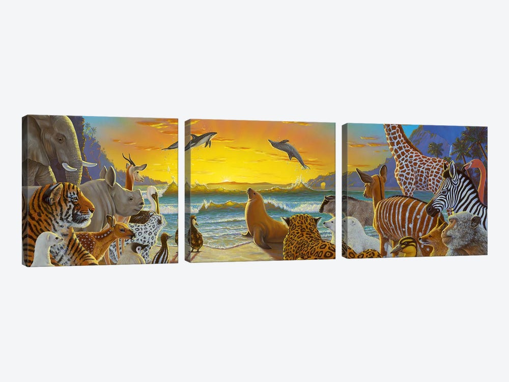 Sunrise by Charles Lynn Bragg 3-piece Canvas Art