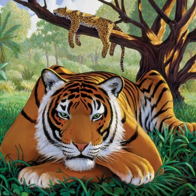 They Rested by Charles Lynn Bragg framed canvas print