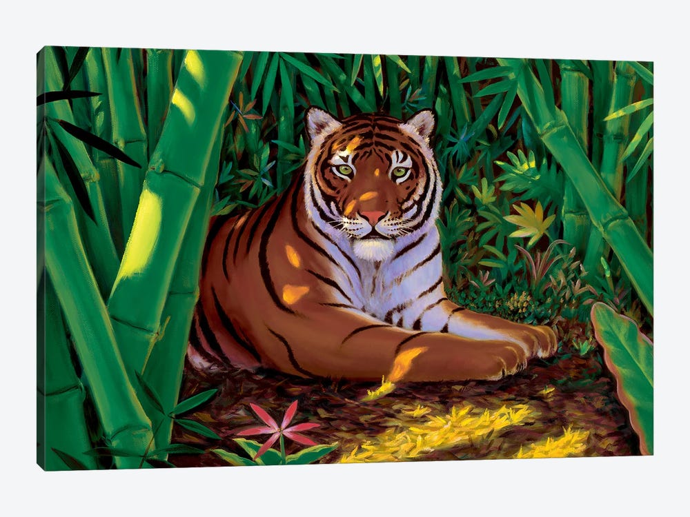 Tiger's Lair by Charles Lynn Bragg 1-piece Canvas Print