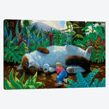 Wonderland Cat Canvas Print #LYB43} by Charles Lynn Bragg Canvas Print