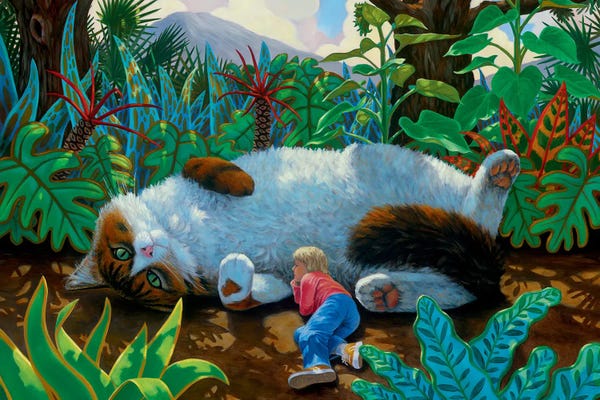 Charles Lynn Bragg: Wonderland Cat by Charles Lynn Bragg