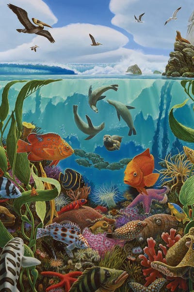 Charles Lynn Bragg: California Roll, Cropped, Layers by Charles Lynn Bragg