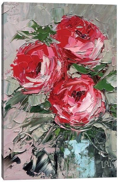 Garden Roses Canvas Art Print - Lelya Chara