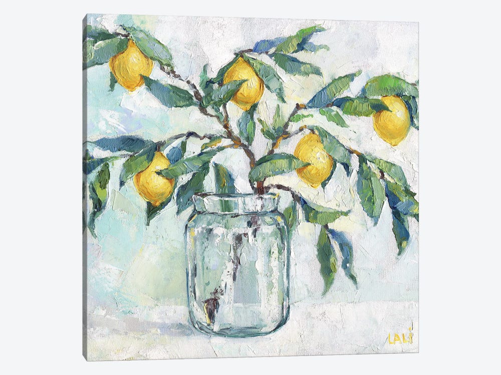 Lemon Branch by Lelya Chara 1-piece Canvas Artwork