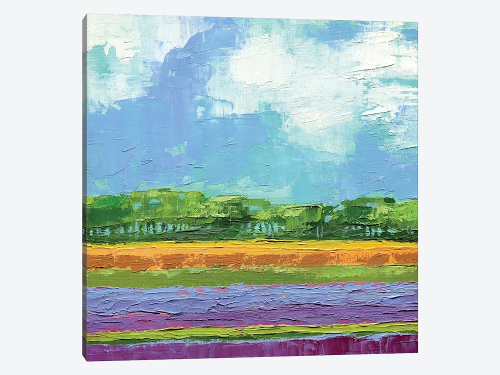 Lavender Field by Lelya Chara 1-piece Art Print