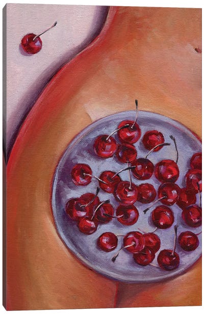 Openness And Vulnerability Canvas Art Print - Cherries