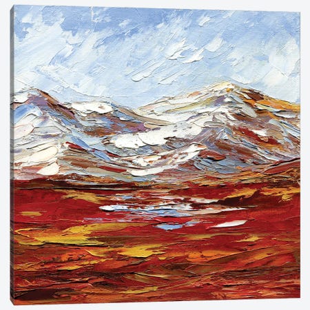 Mountain Landscape Canvas Print #LYC27} by Lelya Chara Art Print