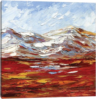 Mountain Landscape Canvas Art Print - Valley Art