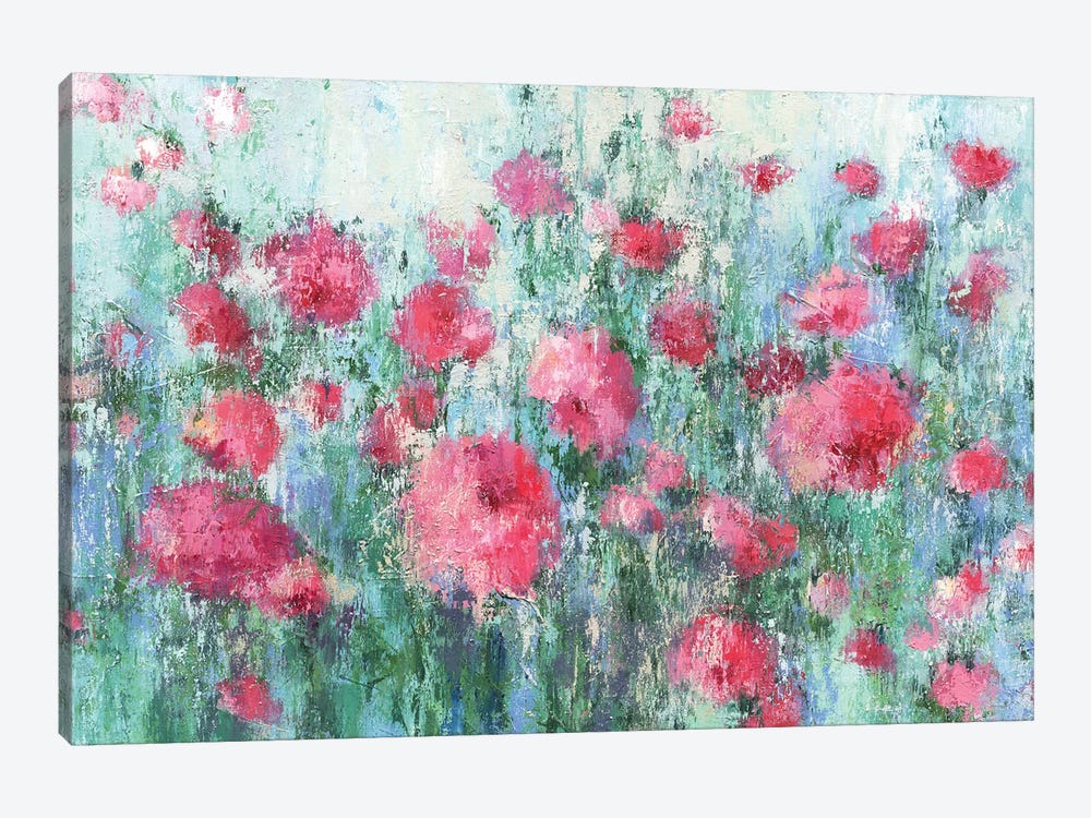 Morning Song. Garden Roses by Lelya Chara 1-piece Canvas Wall Art