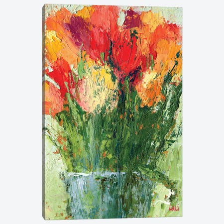 Tulips Canvas Print #LYC5} by Lelya Chara Canvas Wall Art