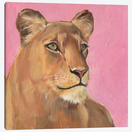 Lioness Canvas Print #LYC66} by Lelya Chara Canvas Print