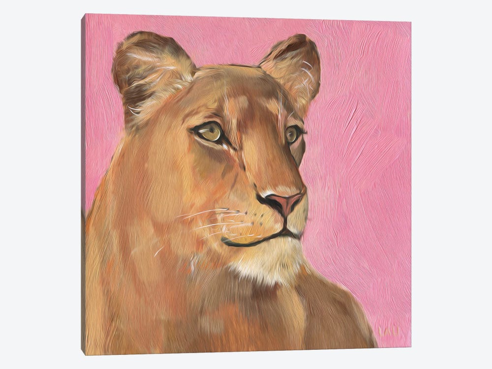 Lioness by Lelya Chara 1-piece Canvas Art Print