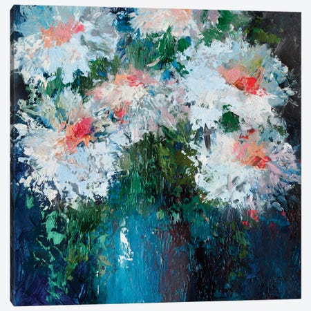 Chrysanthemums Canvas Print #LYC71} by Lelya Chara Canvas Art Print