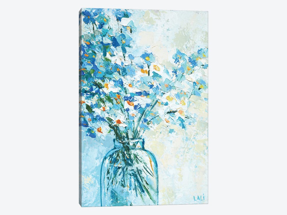 Forget - Me - Nots by Lelya Chara 1-piece Canvas Art Print