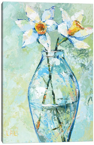 Daffodil And Daffodil Canvas Art Print - Lelya Chara
