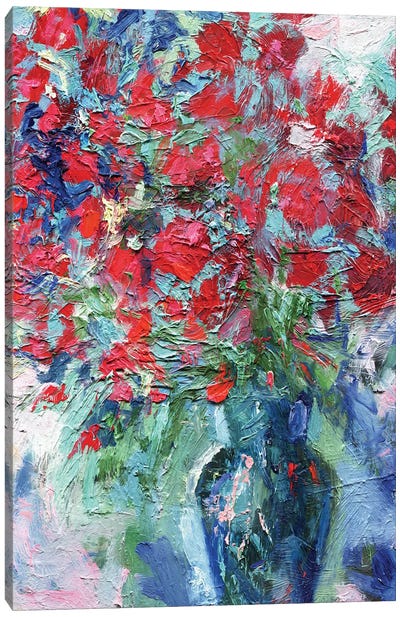 A Million Scarlet Roses Canvas Art Print - Lelya Chara