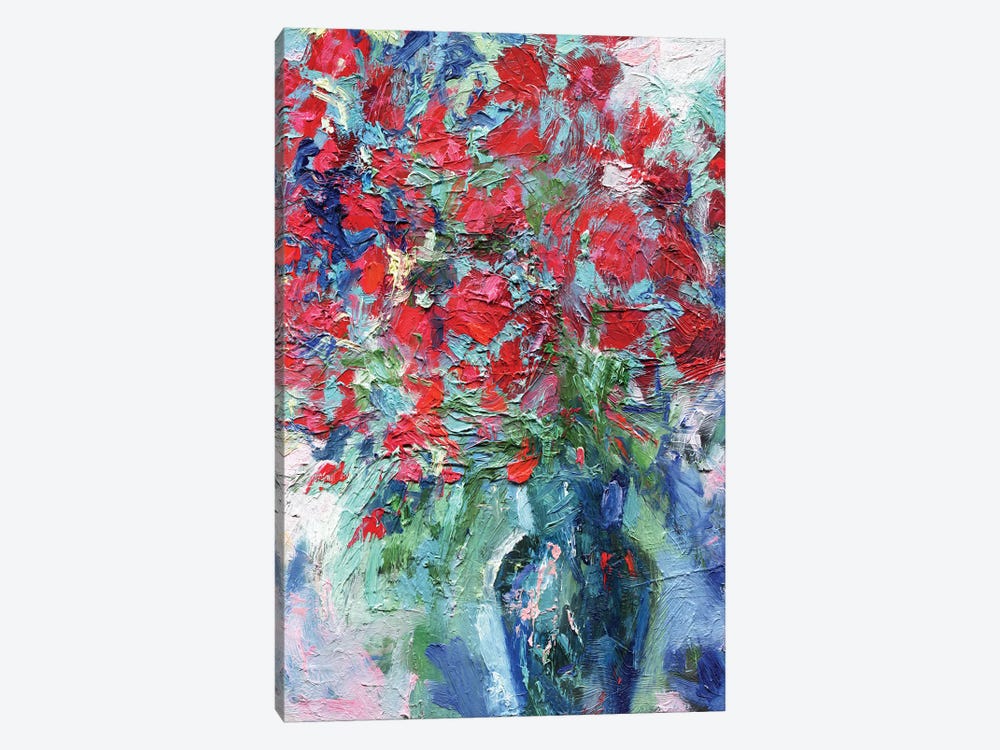 A Million Scarlet Roses by Lelya Chara 1-piece Canvas Art Print