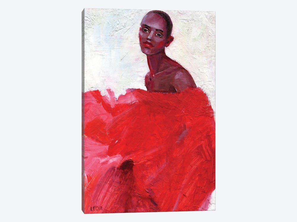 In Red by Lelya Chara 1-piece Canvas Wall Art
