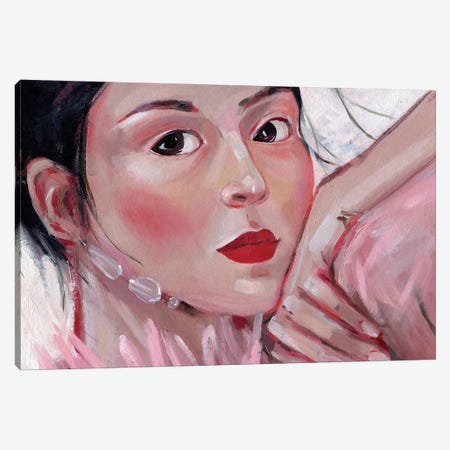 Romantic Woman Canvas Print #LYC94} by Lelya Chara Canvas Art