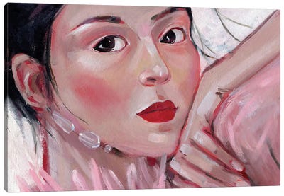 Romantic Woman Canvas Art Print - Lelya Chara