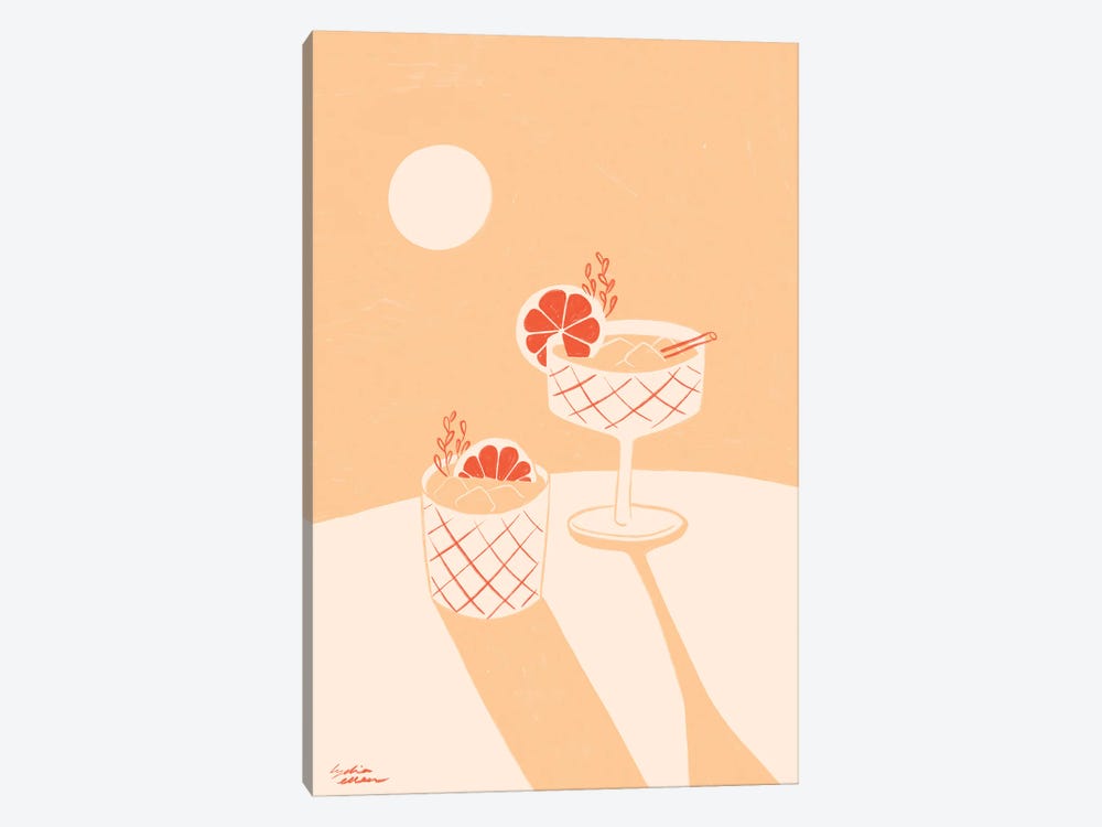 Cocktails by Lydia Ellen 1-piece Canvas Art Print
