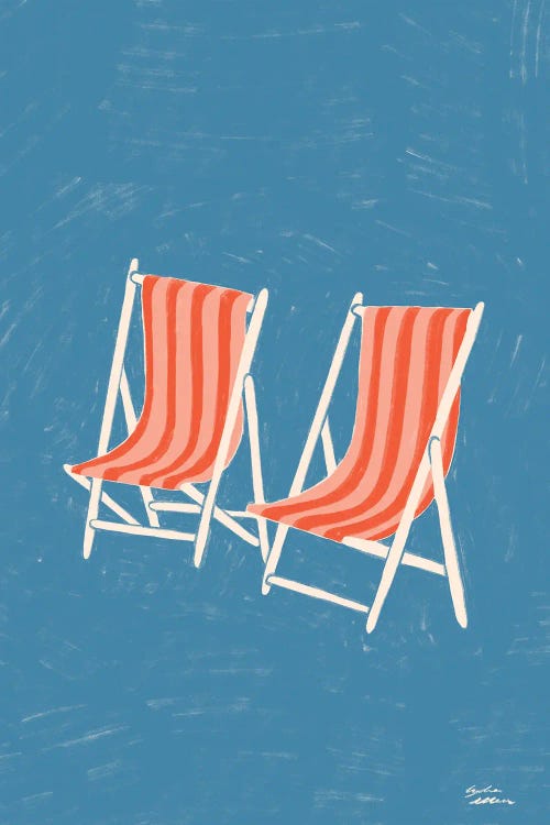 Deck Chairs by Lydia Ellen wall art