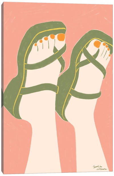 Sandals Canvas Art Print - Y2K