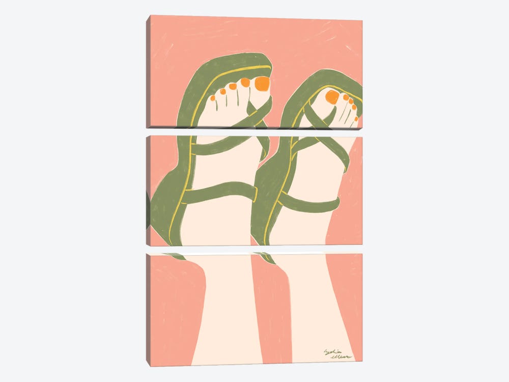 Sandals by Lydia Ellen 3-piece Art Print