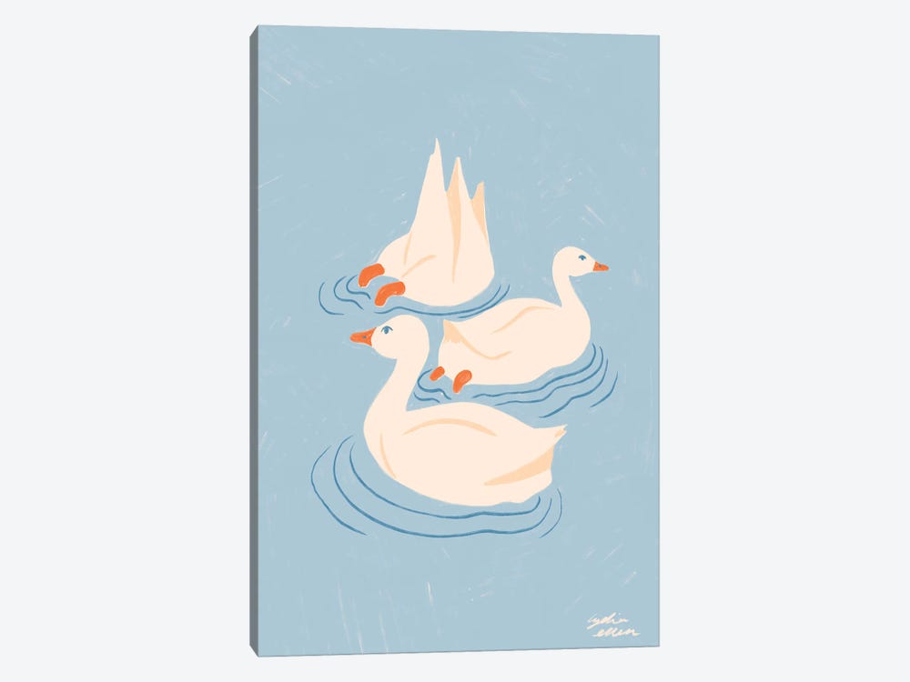 Ducks by Lydia Ellen 1-piece Canvas Art Print