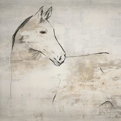 Horse II by Lily K metal wall art