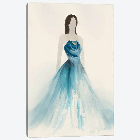 Blue Dress I Canvas Print #LYK1} by Lily K Canvas Art Print