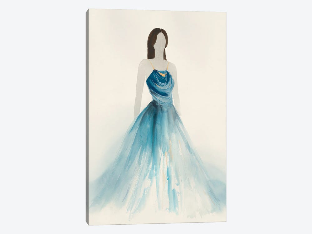 Blue Dress I by Lily K 1-piece Canvas Art Print