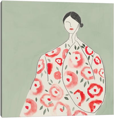 Floral Woman I Canvas Art Print
