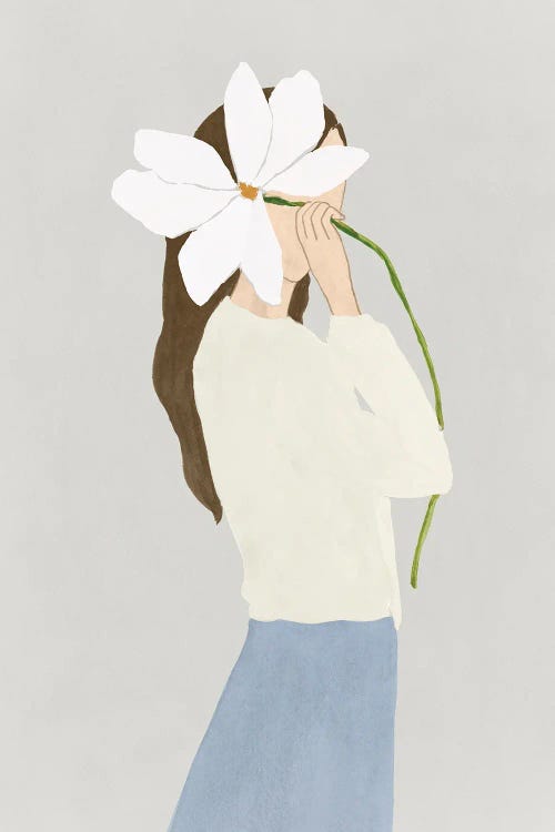 Flower Woman II by Lily K wall art