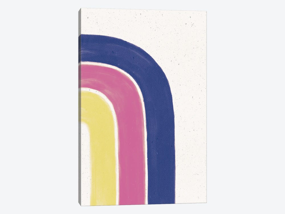 Rainbow Blush I by Leah York 1-piece Canvas Art Print