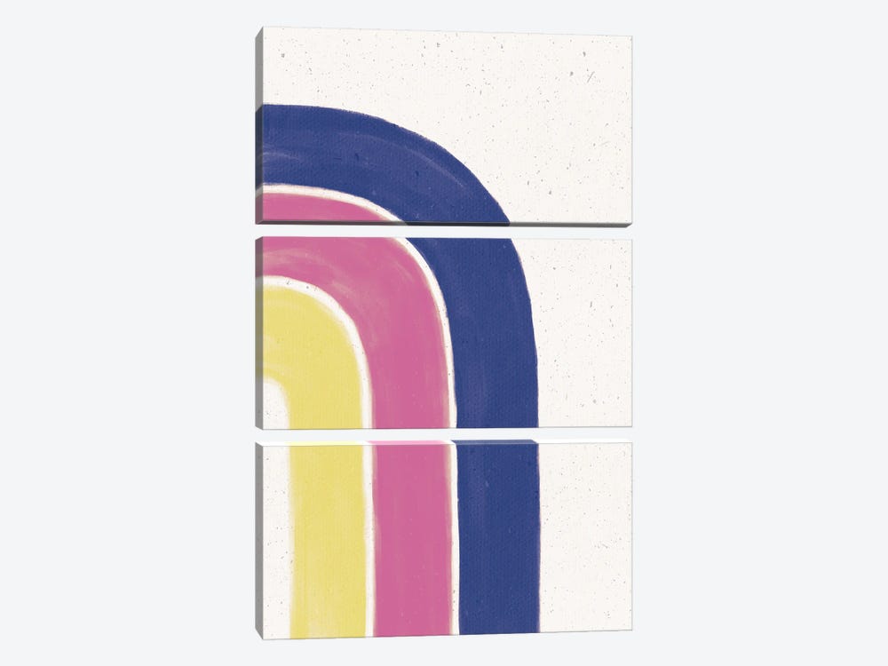 Rainbow Blush I by Leah York 3-piece Art Print
