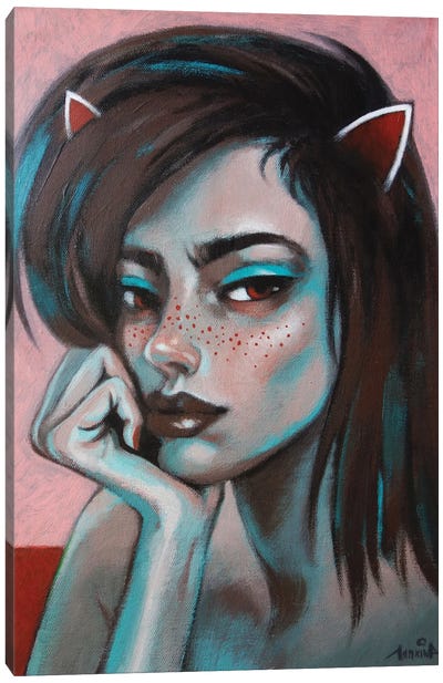 Foxy Canvas Art Print - Natasha Lyapkina