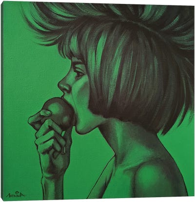 Green Energy Canvas Art Print - Natasha Lyapkina