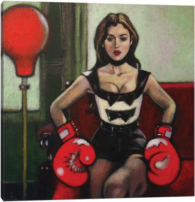 Monica Canvas Art Print - Boxing Art