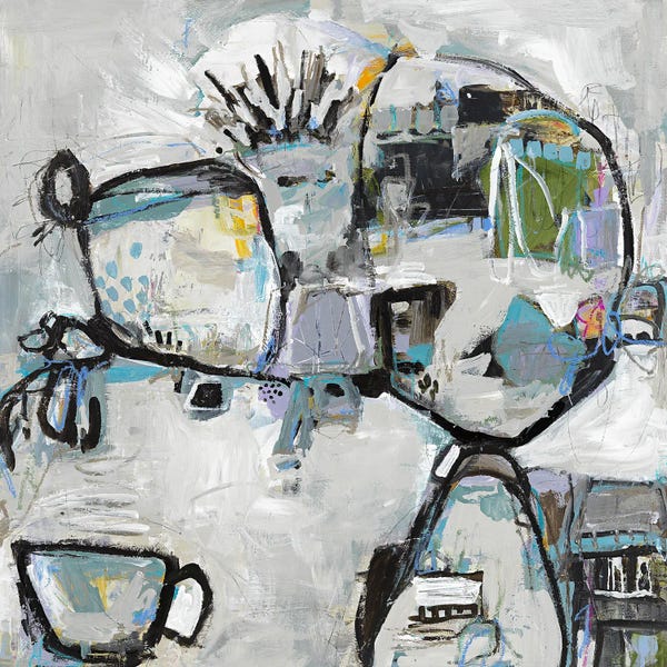 Abstract Expressionism: Coffee House by Lynette Reed