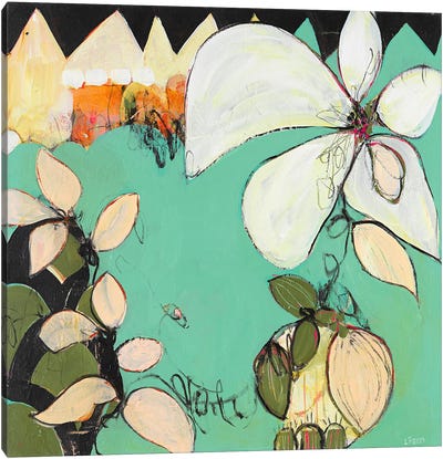 Vine Flower Canvas Art Print - Lynette Reed