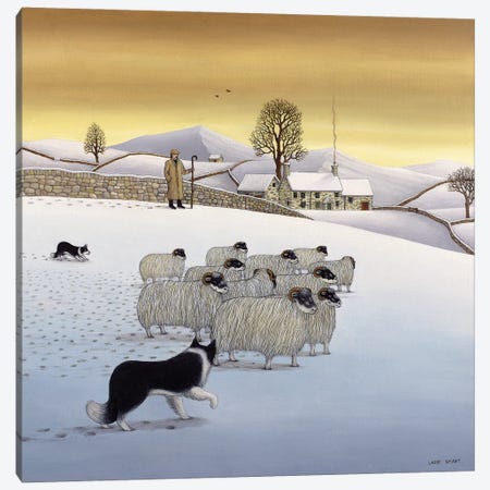 The Fells In Winter, 1984 Canvas Print #LYS7} by Larry Smart Art Print