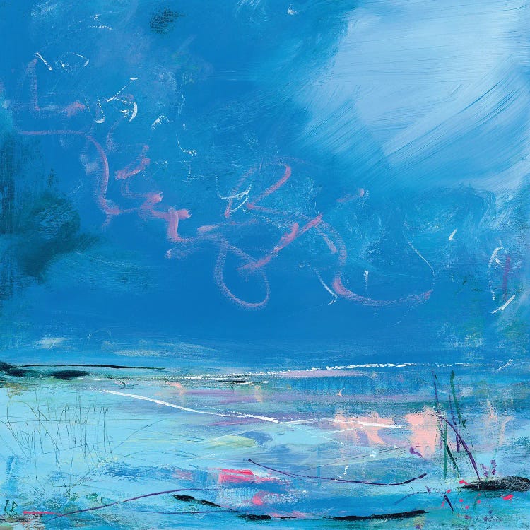 Kinds Of Blue by Lesley Birch canvas print