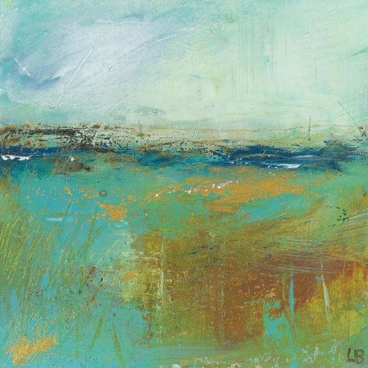 Turquoise And Gold II